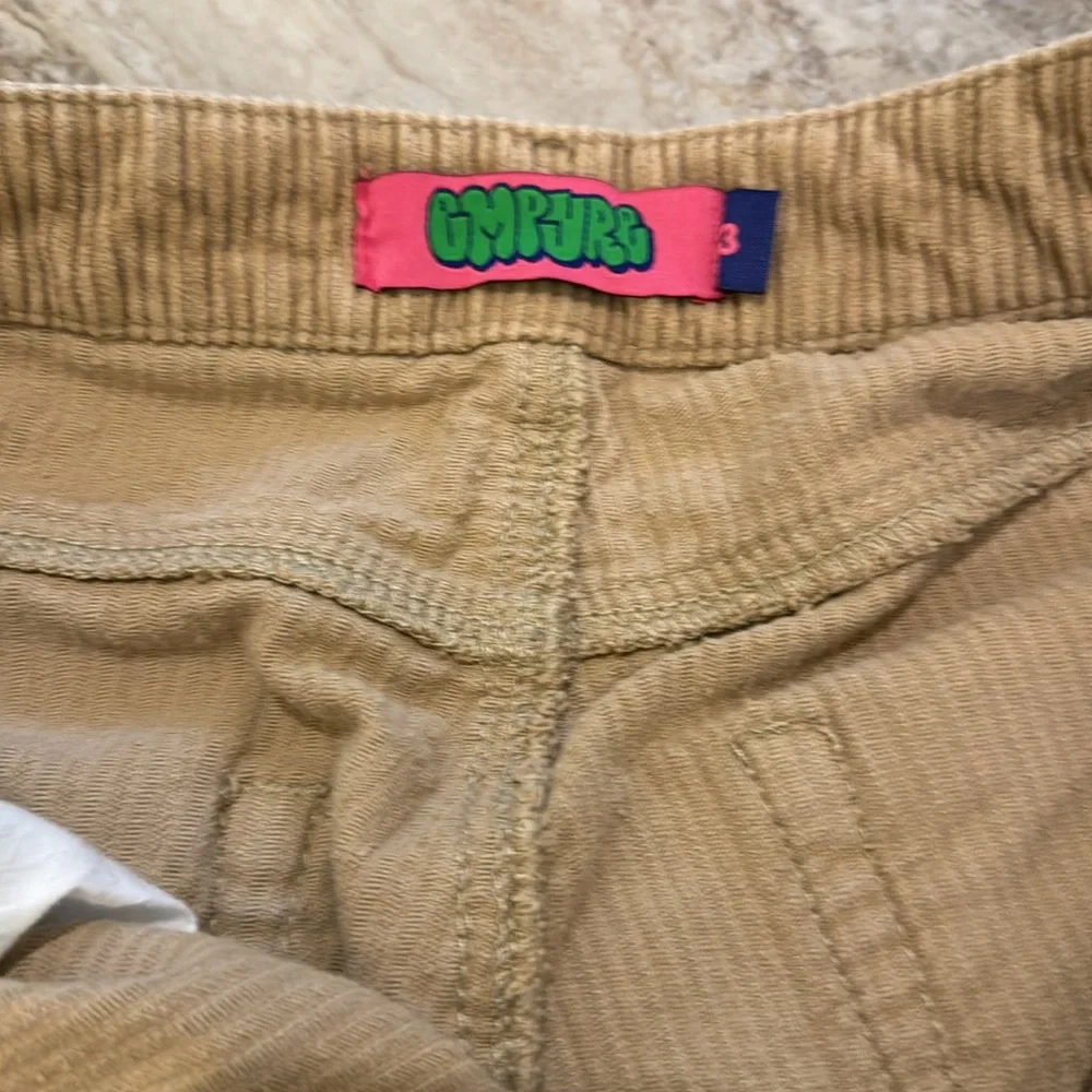 Empyre Tori 90s Khaki Corduroy Skate Pants Baggy Fit Size 3